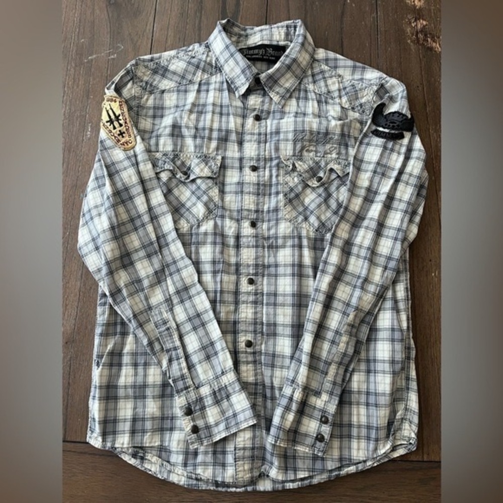 Jimmy’Z Vintage Y2K Button Down Shirt Mens size Small